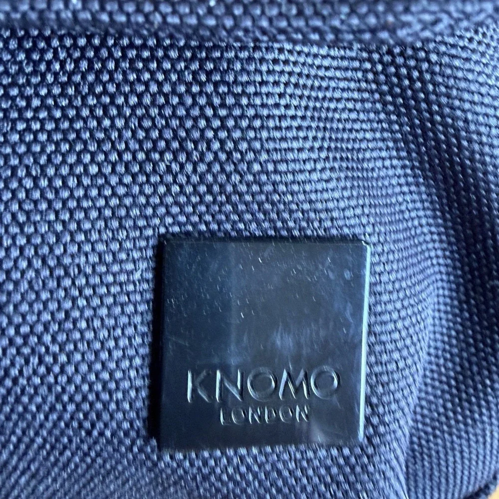 Knomo London Laptop Messenger Bag Black 15 in Padded Shoulder Briefcase